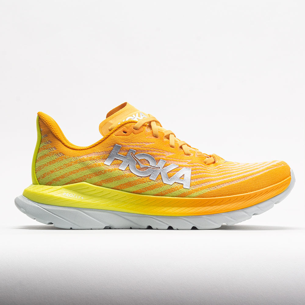 HOKA Mach 5 Men's Running Shoes Radiant Yellow/Evening Primrose Size 13 Width D - Medium