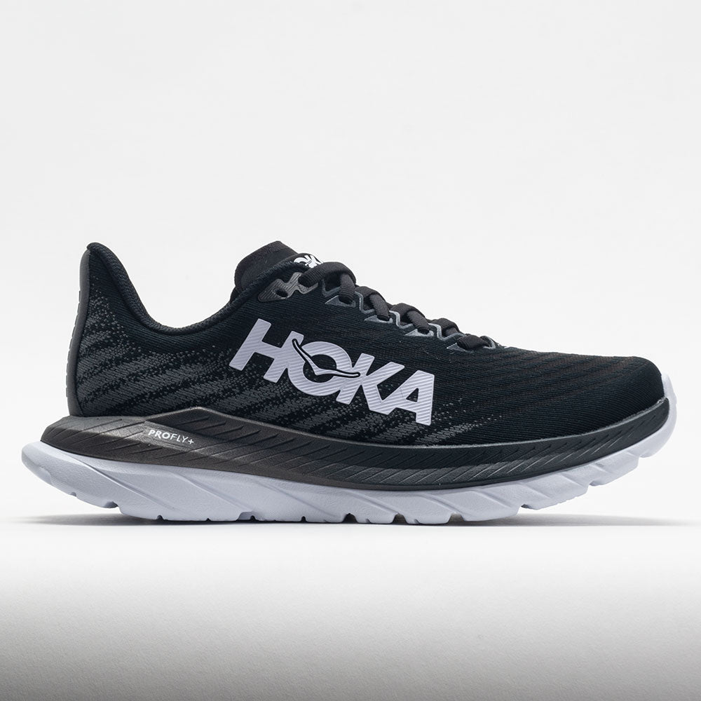HOKA Mach 5 Men's Running Shoes Black/Castlerock Size 9 Width EE - Wide