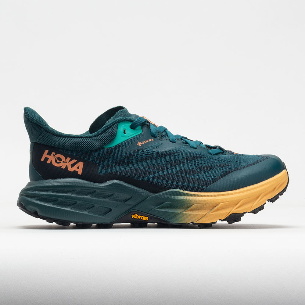 HOKA Speedgoat 5 GTX Women's Trail Running Shoes Deep Teal/Black Size 10 Width B - Medium -  1127913-DTBC