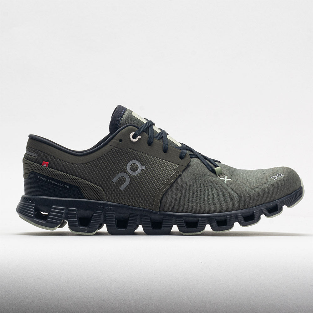 On Cloud X 3 Men's Running Shoes Olive/Reseda Size 8.5 Width D - Medium -  On Running