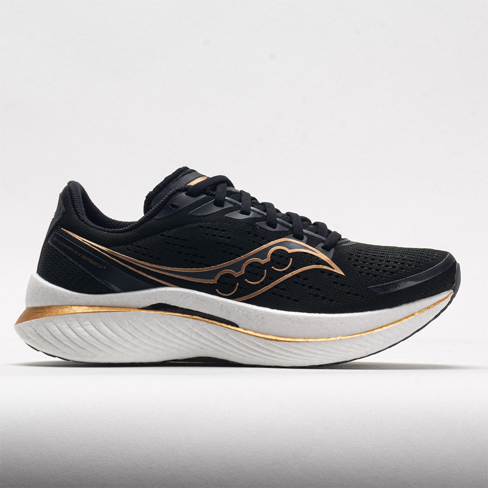 Saucony Endorphin Speed 3 Men's Running Shoes Black/Goldstruck Size 8.5 Width D - Medium
