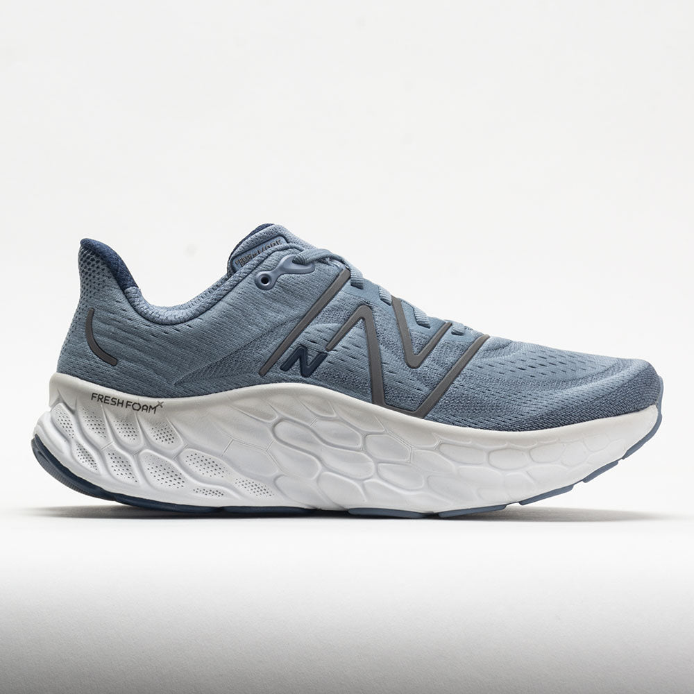 New Balance Fresh Foam X More v4 Men's Running Shoes Arctic Grey/Natural Indigo Size 10 Width D - Medium