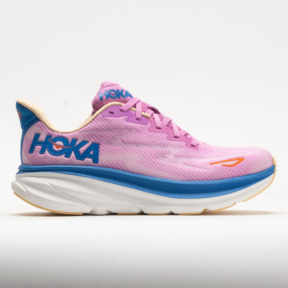 HOKA Clifton 9 Women's Running Shoes Cyclamen/Sweet Lilac Size 9.5 Width D - Wide