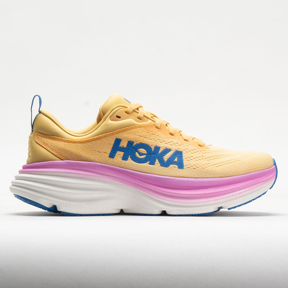 HOKA Bondi 8 Women's Running Shoes Impala/Cyclamen Size 8 Width B - Medium