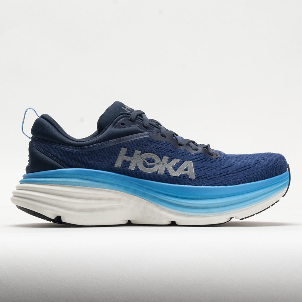 HOKA Bondi 8 Men's Running Shoes Outer Space/All Aboard Size 11 Width EE - Wide