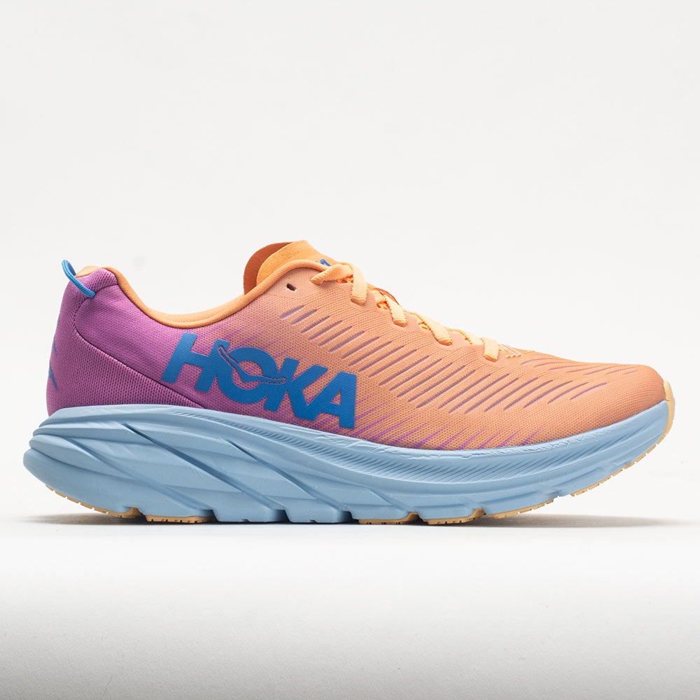 HOKA Rincon 3 Women's Running Shoes Mock Orange/Cyclamen Size 10 Width B - Medium