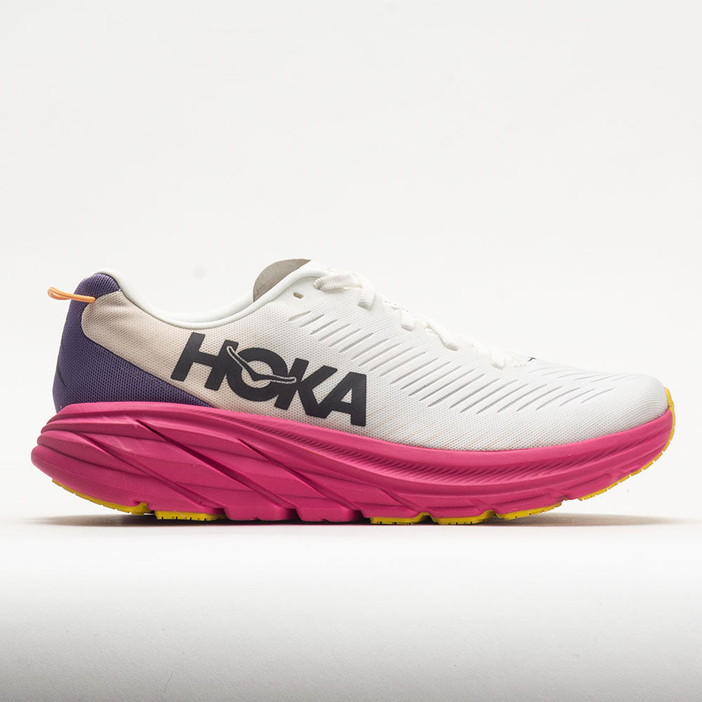 HOKA Rincon 3 Women's Running Shoes Blanc de Black/Eggnog Size 9 Width B - Medium