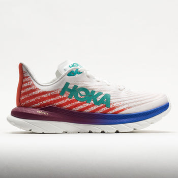 Hoka Mach 5 Wide Running Shoes - Mens, White/Blue Glass, — Mens Shoe Size:  13 US, Gender: Male, Age Group: Adults, Mens Shoe Width: Wide, Heel Height:  29 mm — 1136677-WBGL-13EE - 1 out of 14 models