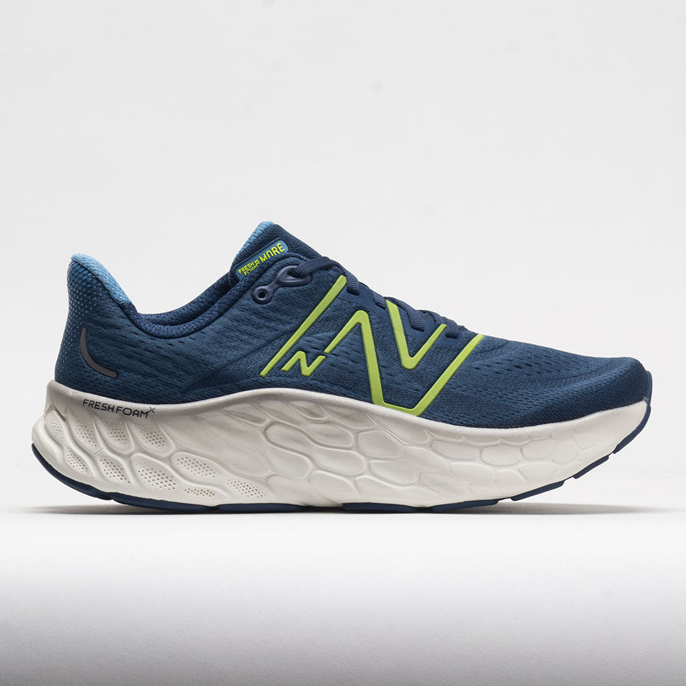 New Balance Fresh Foam More v4 Men's Running Shoes Navy/Cosmic Pineapple/ Blue Size 10 Width D - Medium