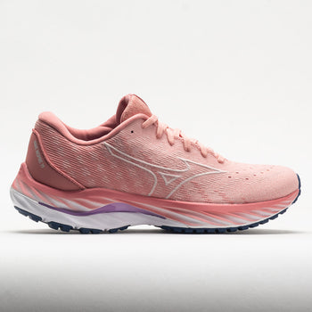 Mizuno Wave Inspire 19 Knit Women's Peach Bud/Vaporous Grey (Item #049750)