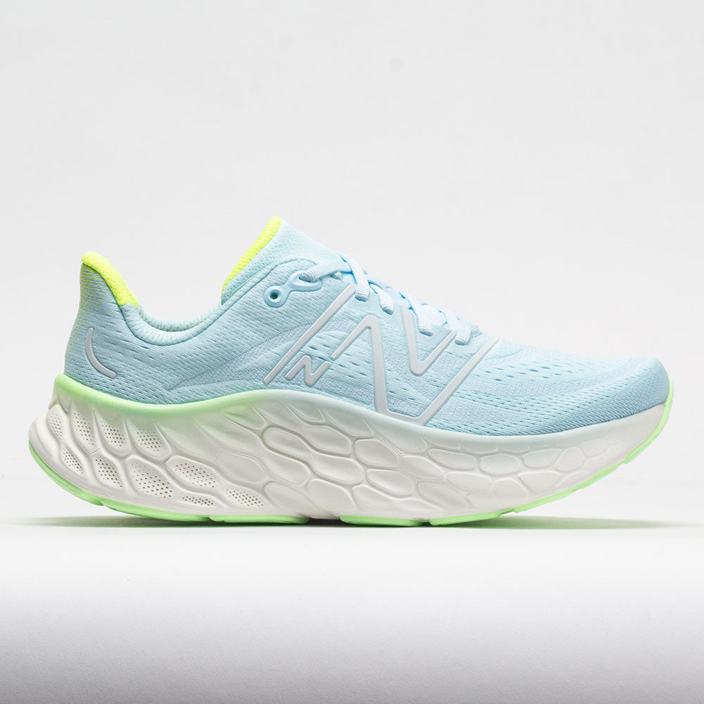 New Balance Fresh Foam X More v4 Women's Running Shoes Blue/Green Aura/White Size 10 Width B - Medium