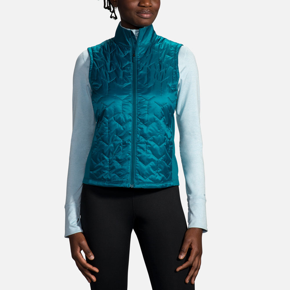 brooks vest womens silver