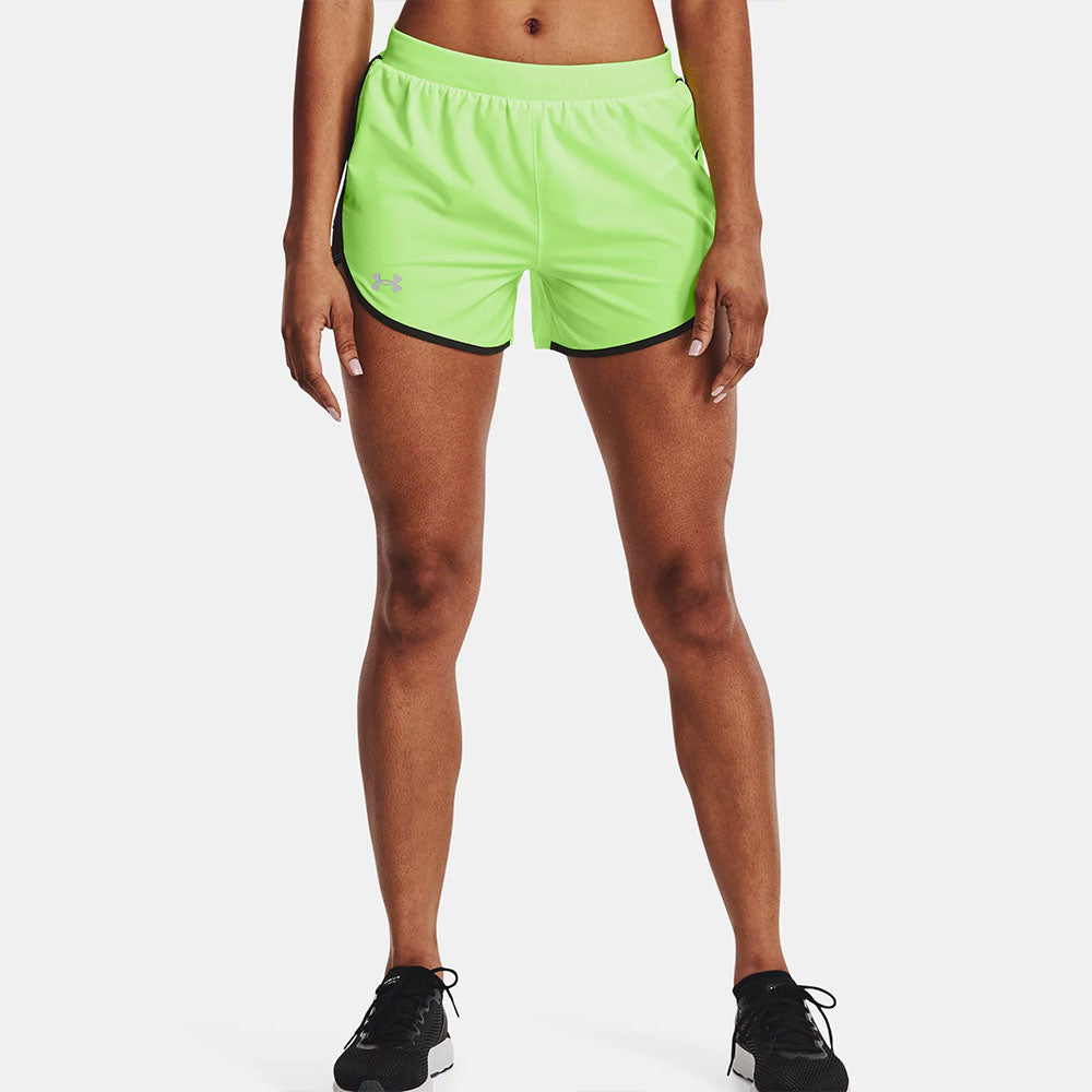 Under Armour Fly-By Elite 3"" Shorts Women's Running Apparel Quirky Lime, Size Large