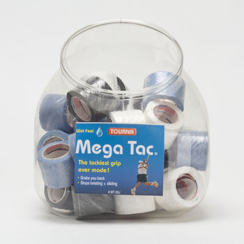 Tourna Mega Tac Overgrips Jar of 36 (Item #060585)
