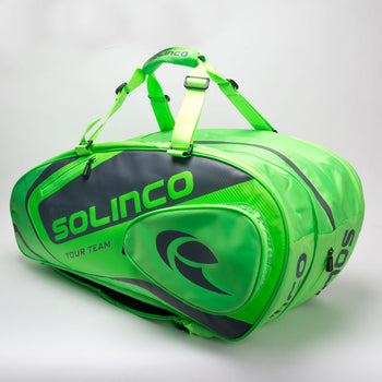 Solinco Tour 15-Pack Racquet Bag Neon Green (Item #073145)