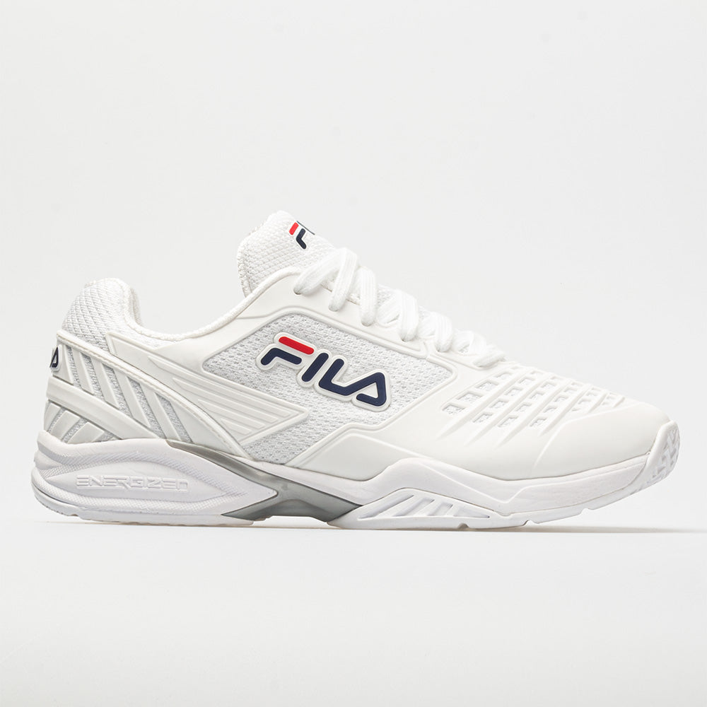 Fila Axilus 2 Energized Men's Tennis Shoes White/White/Navy Size 13 Width D - Medium