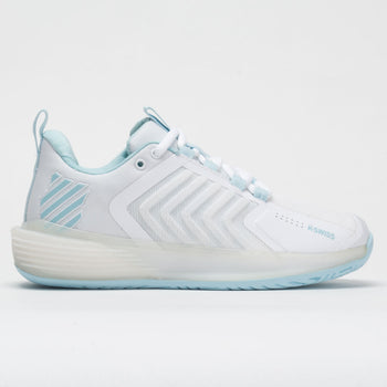 K-Swiss Ultrashot 3 Women's White/Blue Glow (Item #116123)