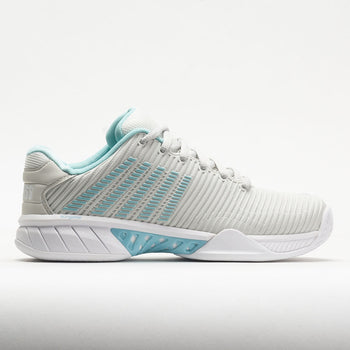 K-Swiss Hypercourt Express 2 Women's Vaporous Gray/White/Blue Glow (Item #117154)