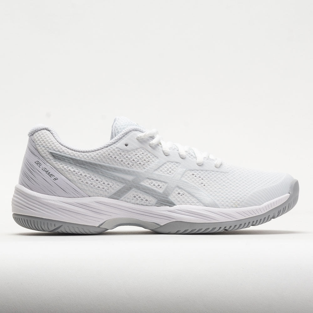 ASICS GEL-Game 9 Women's Tennis Shoes White/Pure Silver Size 8.5 Width B - Medium