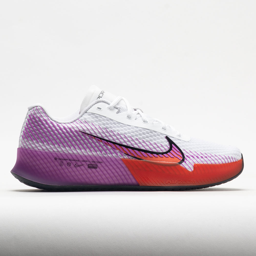 Nike Zoom Vapor 11 Men's Tennis Shoes White/Fuchsia Dream/Picante Red Size 13 Width D - Medium