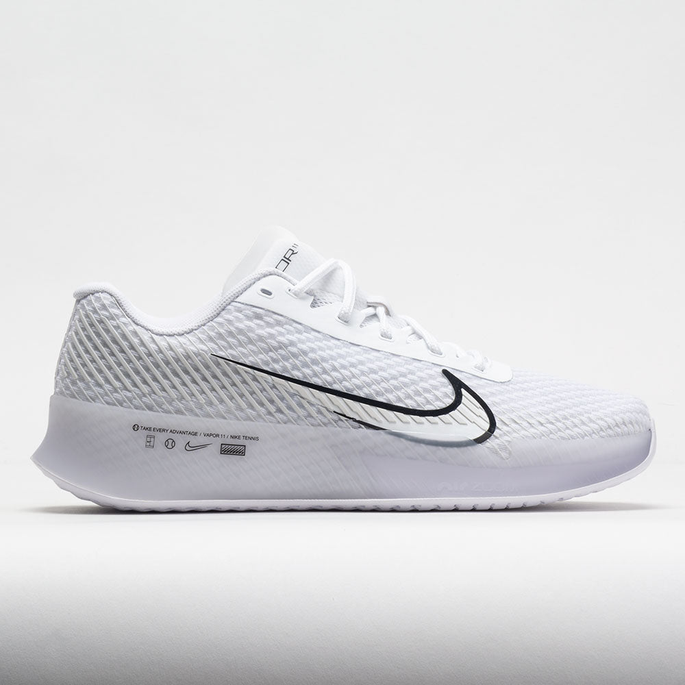 Nike Zoom Vapor 11 Men's Tennis Shoes White/Black/Summit White Size 12.5 Width D - Medium