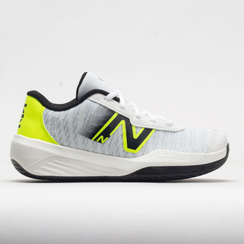 New Balance 996v5 Junior White/Hi-Lite (Item #121390)