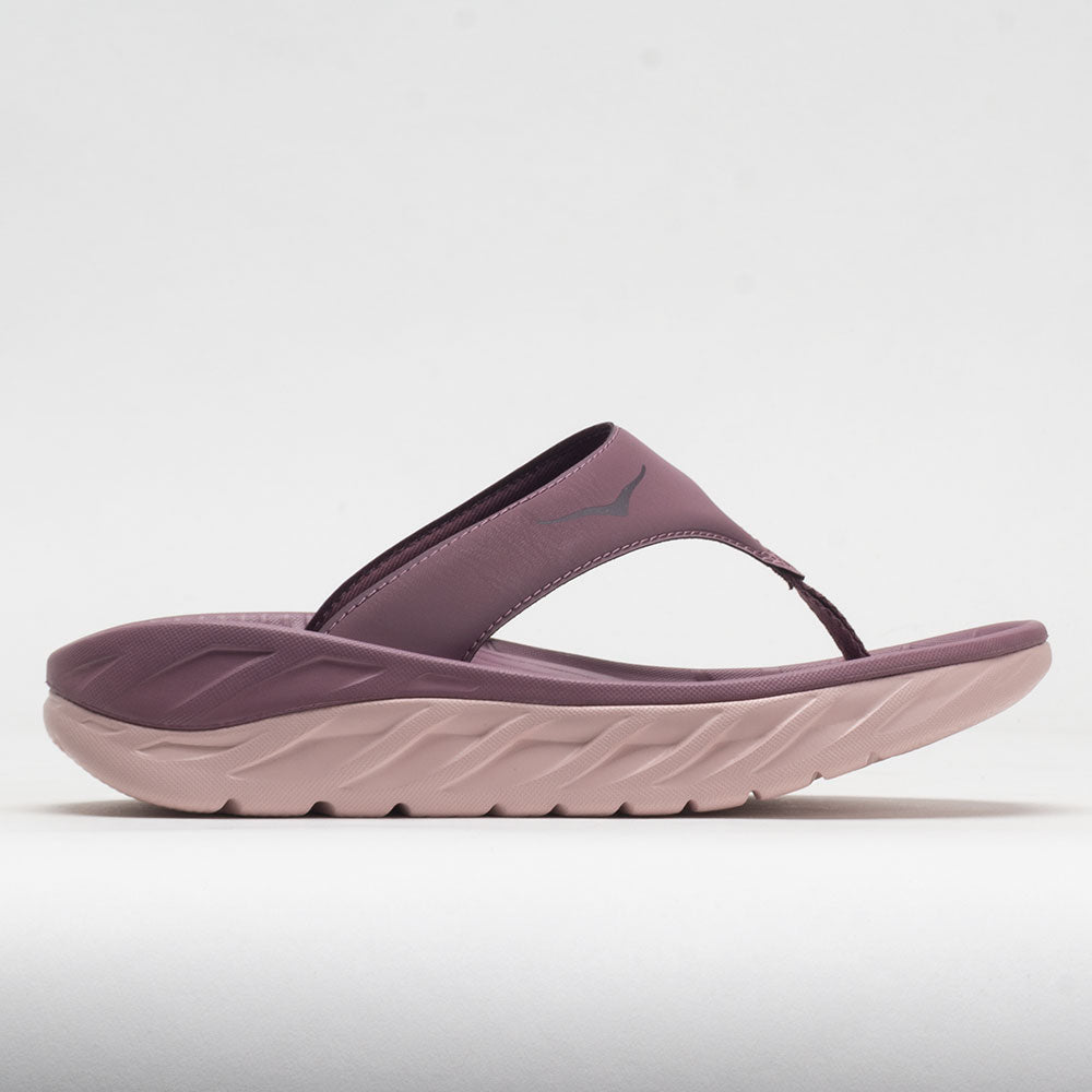 HOKA Ora Recovery Flip Women's Sandals & Slides Wistful Mauve/Peach Whip Size 7 Width B - Medium