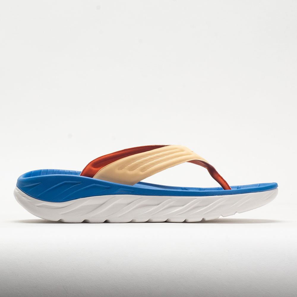 HOKA Ora Recovery Flip Men's Sandals & Slides Impala/Coastal Sky Size 9 Width D - Medium