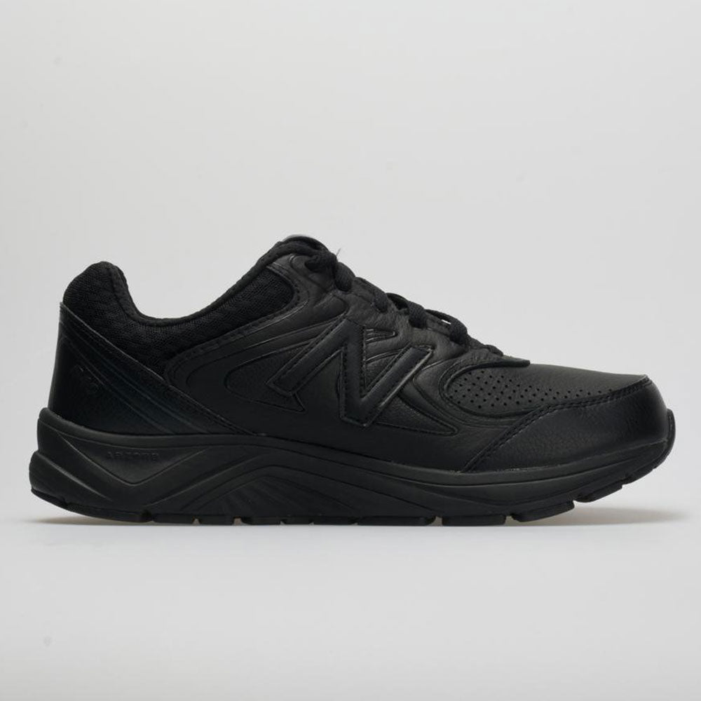 womens black leather new balance shoes