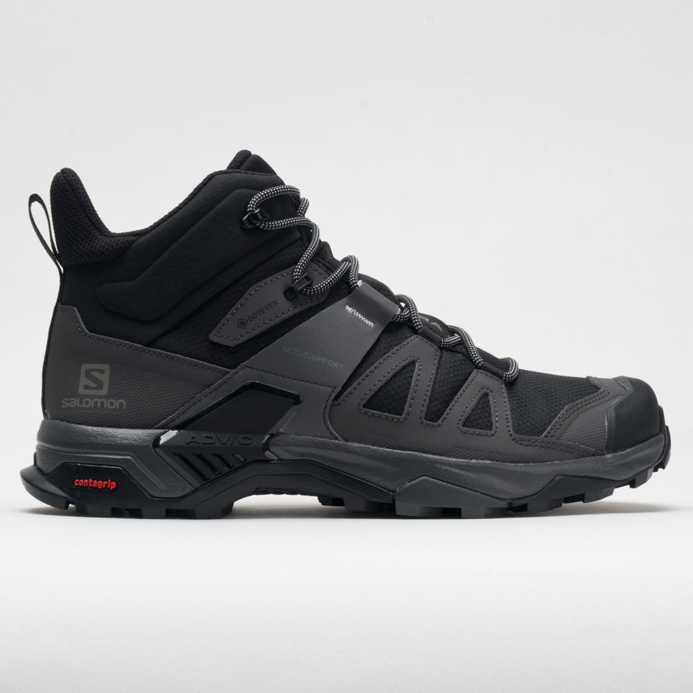 Salomon X Ultra 4 Mid GTX Men's Hiking Shoes Black/Magnet Size 11.5 Width D - Medium