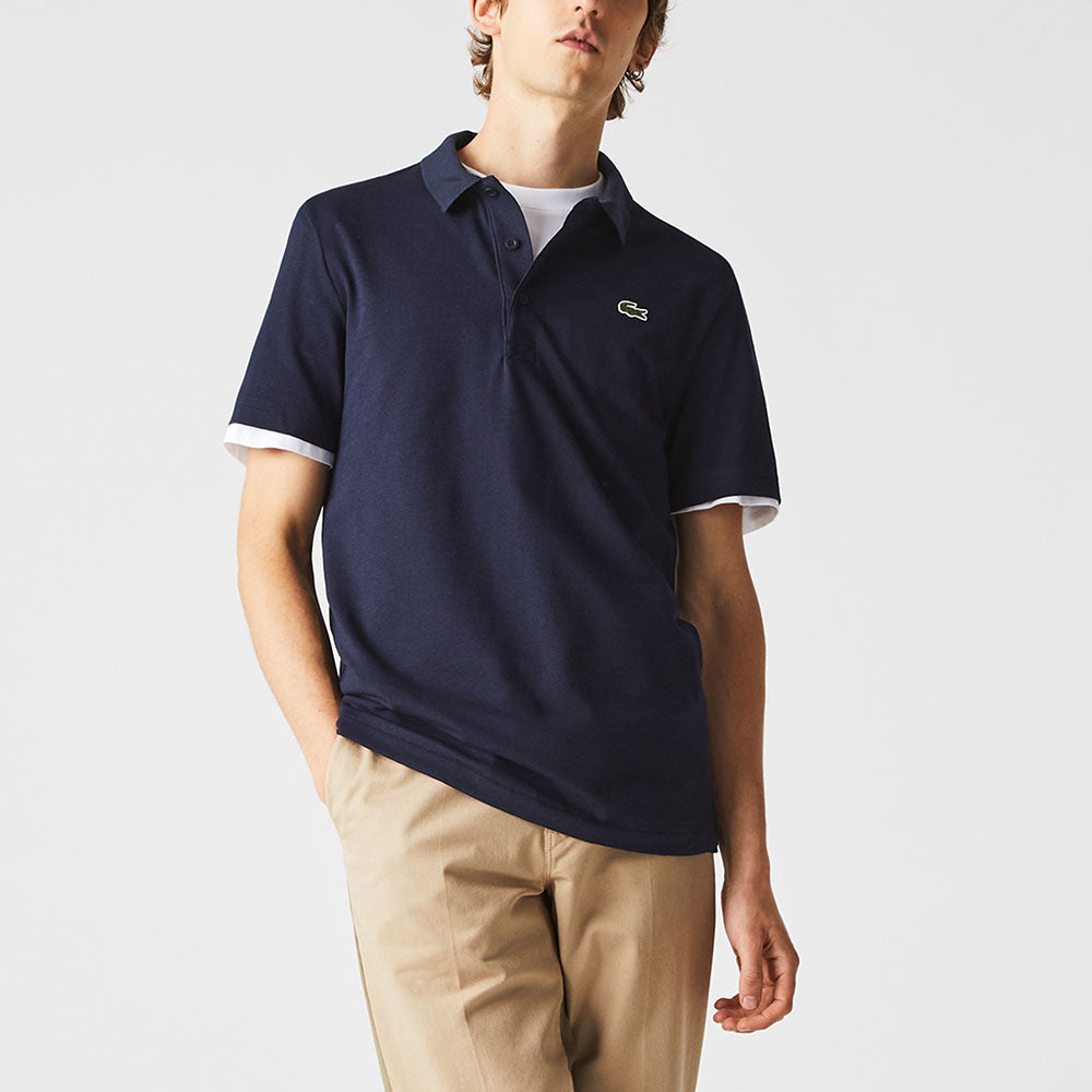 Lacoste Classic Sport Polo Men's Tennis Apparel Navy, Size Small