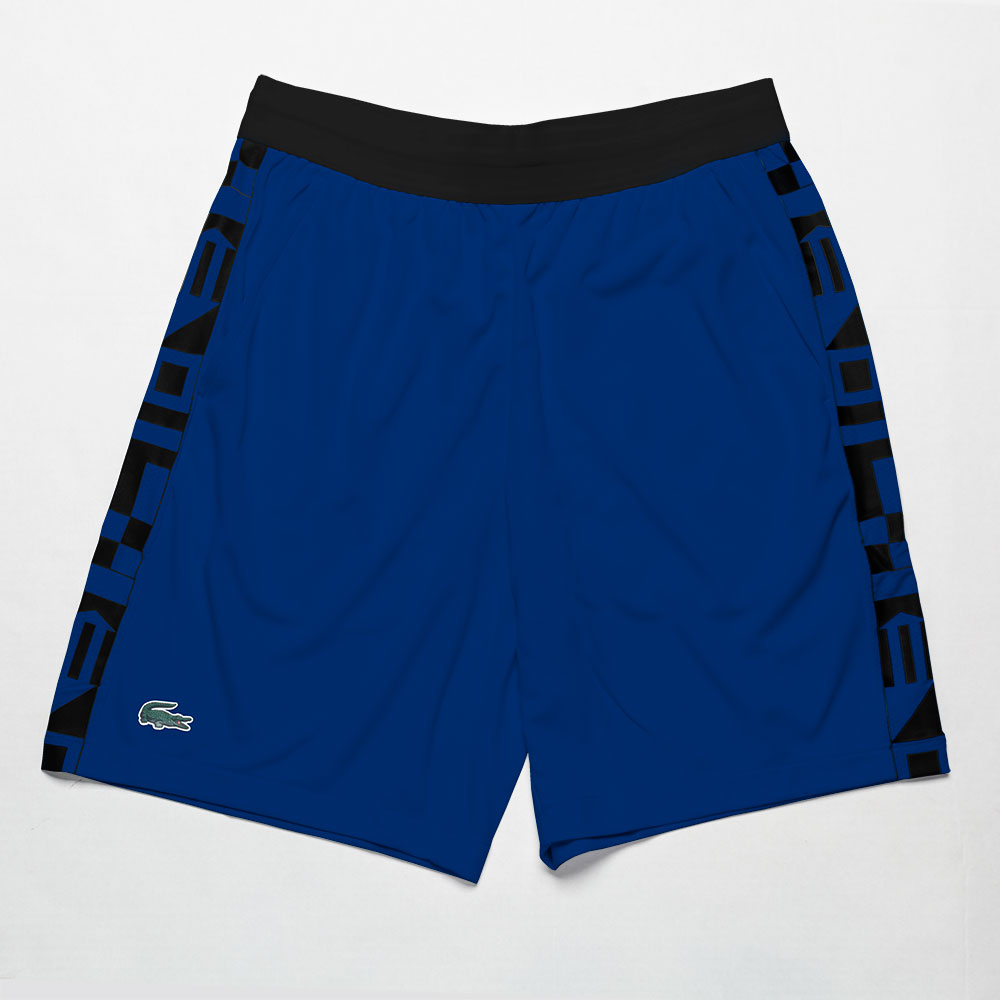 Lacoste Team Leader Short Men's Tennis Apparel Cobalt Blue/Black, Size Small