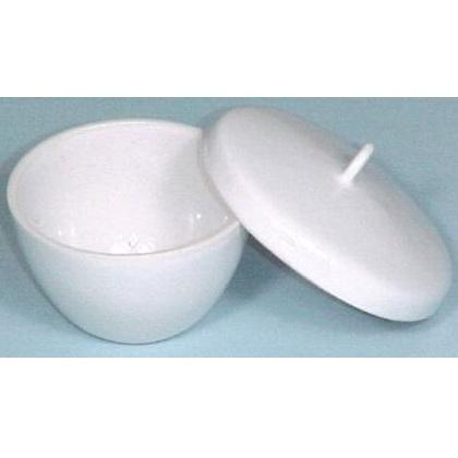 PZRT 2pcs Laboratory Porcelain Crucible with Lid, Lab Equipment Porcelain  Crucible, 30mL Capacity