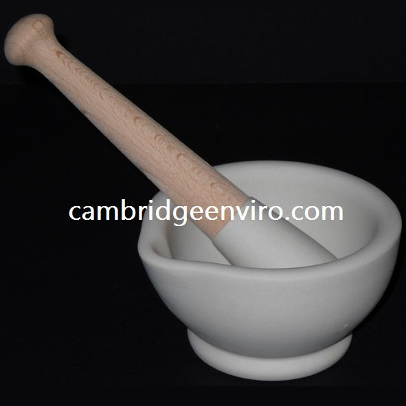 Mortar and Pestle, Porcelain, 130 mm Diameter, 320 ml volume