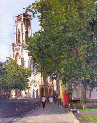 The Minister, Duncombe Place,York, Oil on board, 8" x 10"