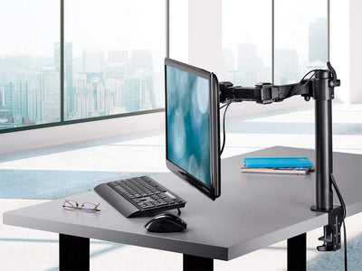 Essential Single Monitor Articulating Arm Desk Mount by Monoprice