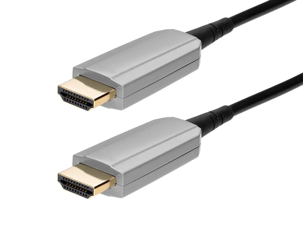 SlimRun AV HDR High Speed Cable for HDMI-Enabled Devices - 4K @ 60Hz, HDR, 18Gbps, Fiber Optic, AOC, YUV 4:4:4, 10m, Black