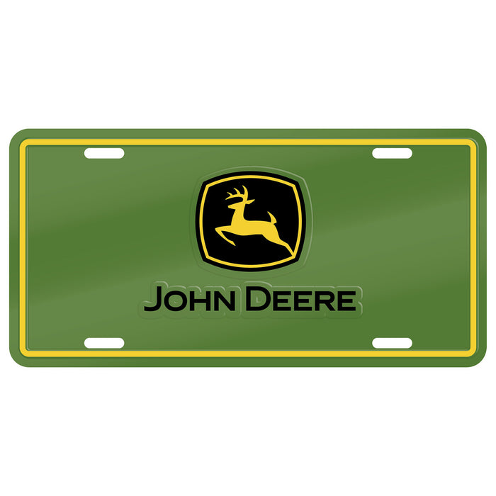 John Deere Stamped Aluminum License Plate — Martin Deerline