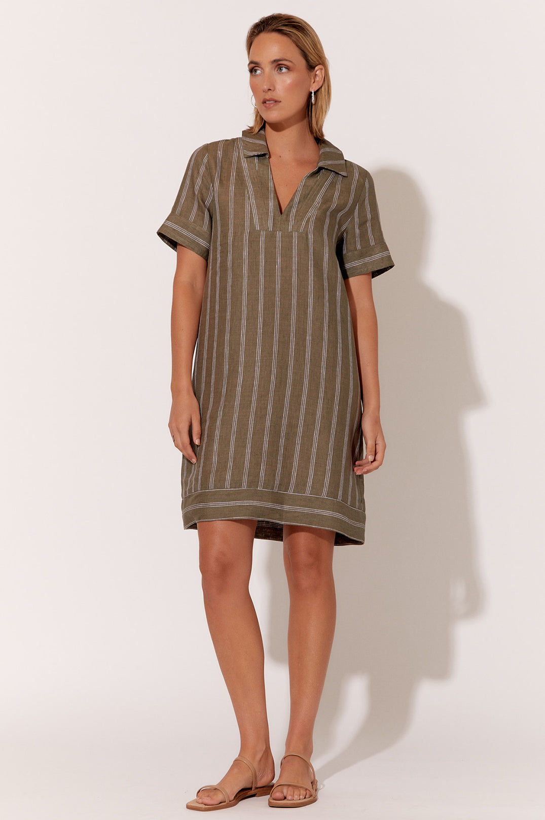 Celeste Print Linen Dress