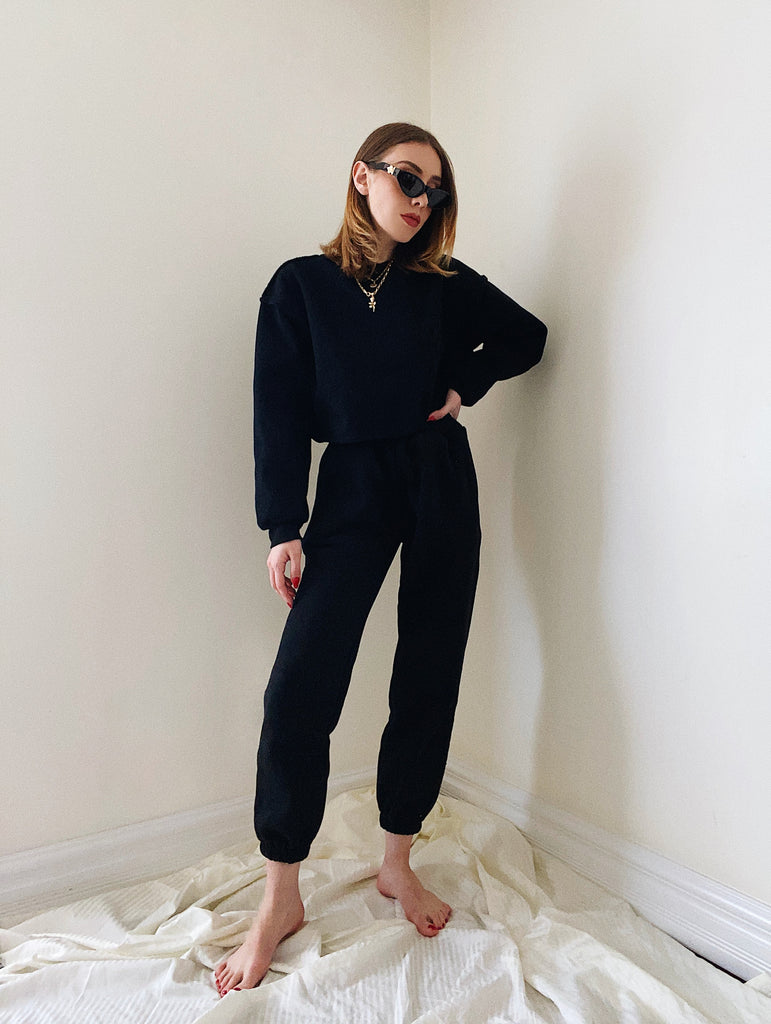 8LACK - How to Style All Black Loungewear for Women