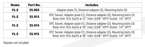 Mosmatic Conversion Kit Parts