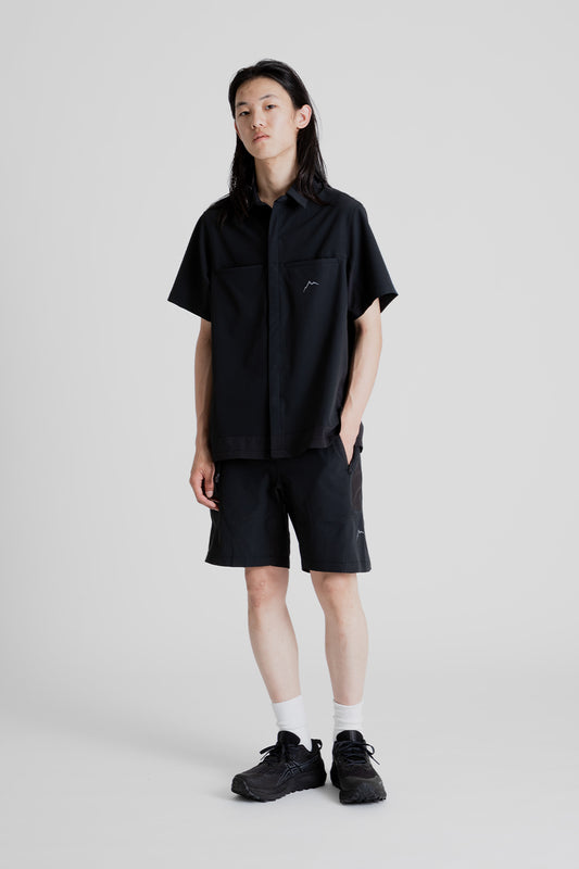 CAYL EQ Hybrid Short Sleeve Shirt in Black