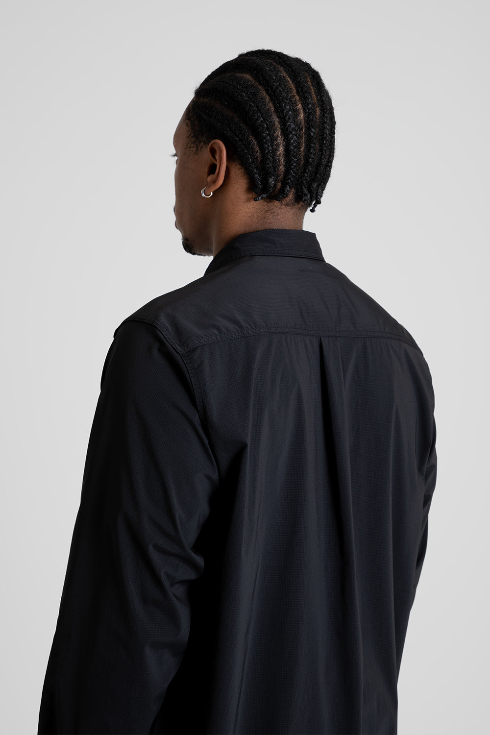Cayl Stretch Nylon Hiker Shirt Black Detail 04