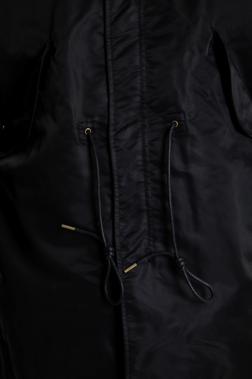 Frizmworks Heavy Nylon M65 Fishtail Parka Black Detail 02