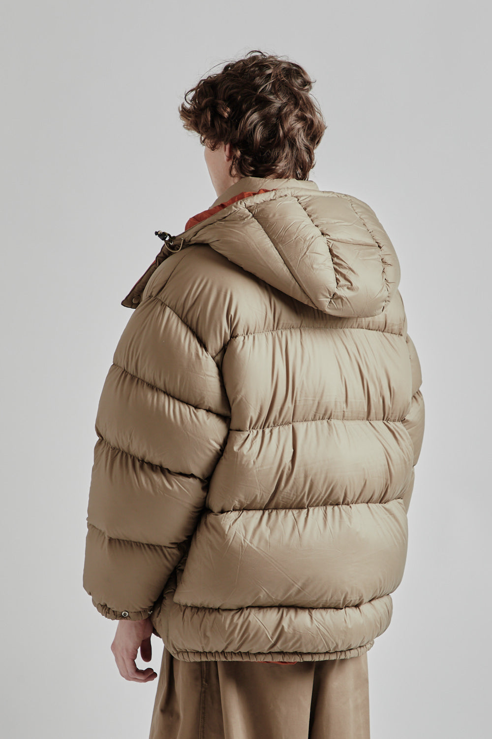 Is Ness X NANGA Hooded Down Puffer Jacket Beige 04