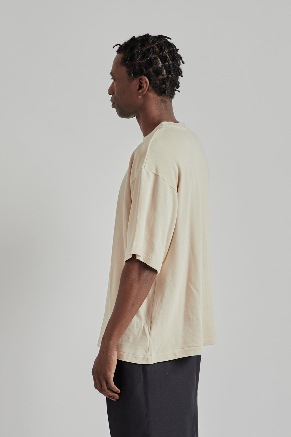 Kaptain Sunshine SS25 Suvin Plating S S Tee Sand Pink 03