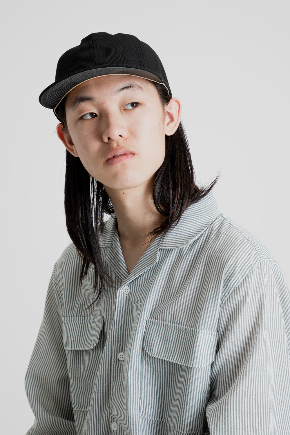 Poten Twist Yarn Cap Black Front