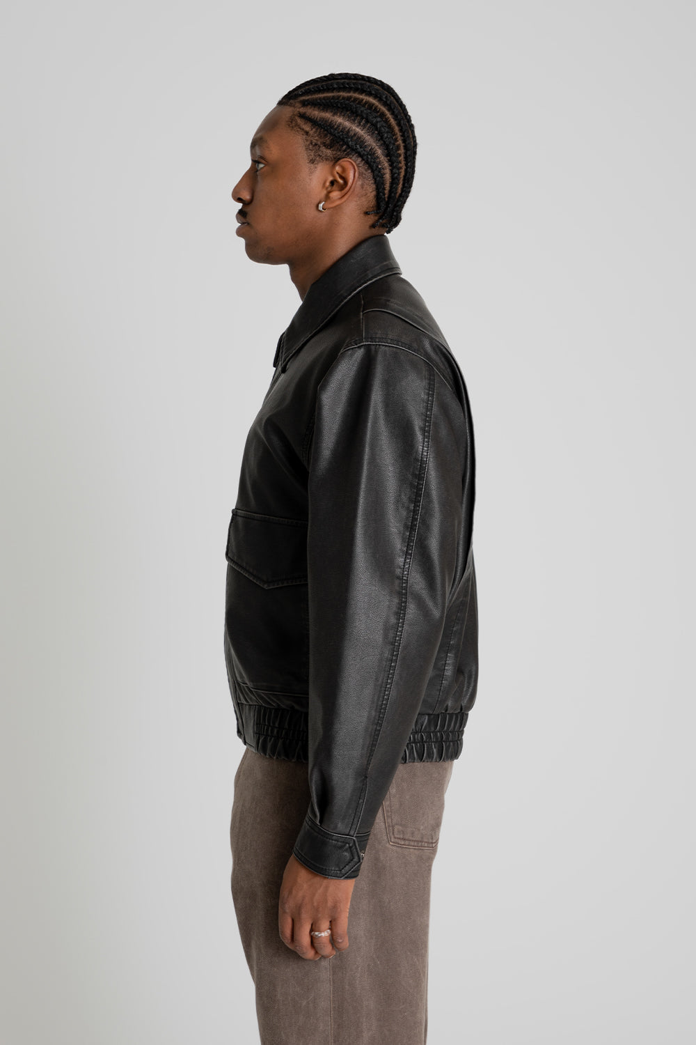 Uniform Bridge Vegan Leather A 2 Jacket Black Detail 04
