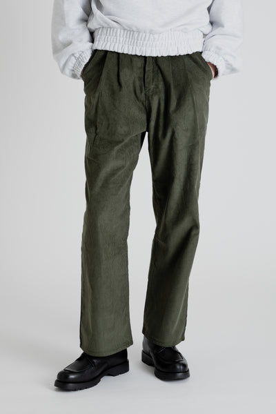 Frizmworks Corduroy Comfort Two Tuck Pants in Olive | Wallace Mercanti
