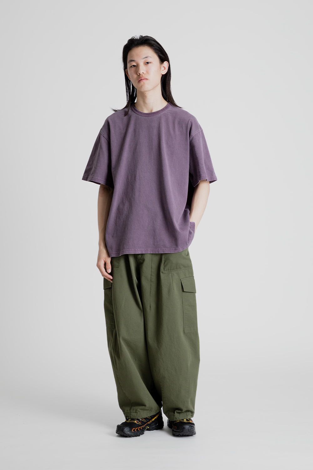 Frizmworks OG Pigment Dyeing Half Tee Purple Front